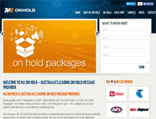 Tablet Screenshot of m2onhold.com.au